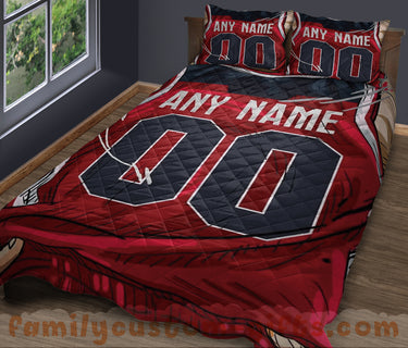 Custom Quilt Sets Washington Jersey Personalized Basketball Premium Quilt Bedding for Boys Girls Men Women